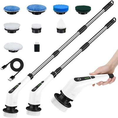 Sustainable 7in 1 Cleaning Brush, Electric Tub And Tile Scrubber, Floor Scrubber Cordless Power Bathroom Shower Scrubber