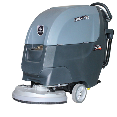 Floor Sweeper Walk Behind Hand Push Electric Concrete Floor Scrubber Cleaning Machine