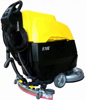 Hotels MLEE510E Cable Floor Brush Machine Factory Marble Concrete Epoxy Walk Behind Floor Scrubber Dryer
