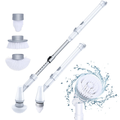 Sustainable Electric Spin Cordless Shower Brush, 360 Power Bathroom Scrubber Cleanr with 3 Replaceable Cleaning Brush Head for Tub, Tile, Floor