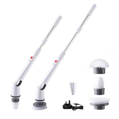 Telescopic Floor Spinning Scrubber Power Brush Power Bathroom Cleaning Brush Handheld Electric Cordless Refilling Auto Rotation